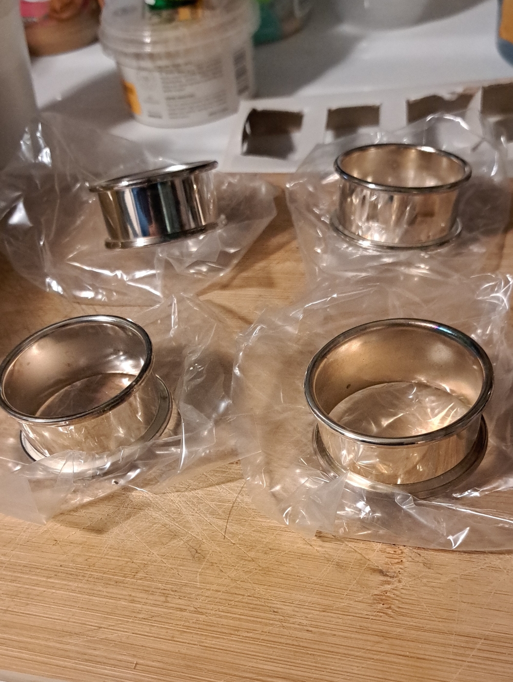 Unbranded Silver Napkin Rings - Set of 4